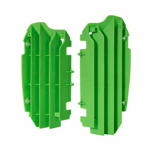 Kawasaki KX250F 2013-2016 Polisport Radiator Louvres Fins Pair Green