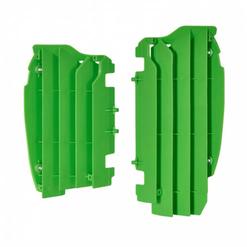 Kawasaki KX450F 2012-2015 Polisport Radiator Louvres Fins Pair Green