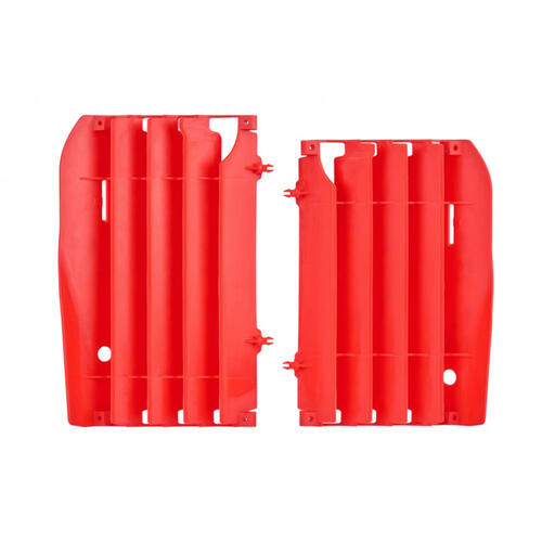 Honda CRF450R 2009-2012 Polisport Radiator Louvres Fins Pair Grilles Red Plastic