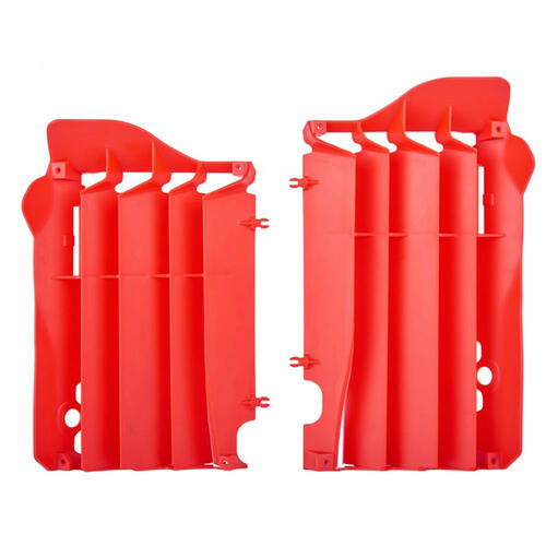 Honda CRF450R 2015-2016 Polisport Radiator Louvres Fins Pair Grilles Red Plastic