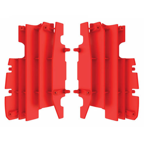 Honda CR125R 2005-2007 Polisport Radiator Louvres Fins Pair Grilles Red Plastic