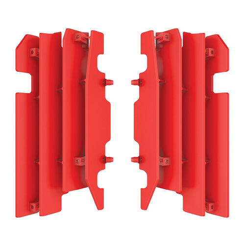 Honda CR125R 2000-2004 Polisport Radiator Louvres Fins Pair Grilles Red Plastic
