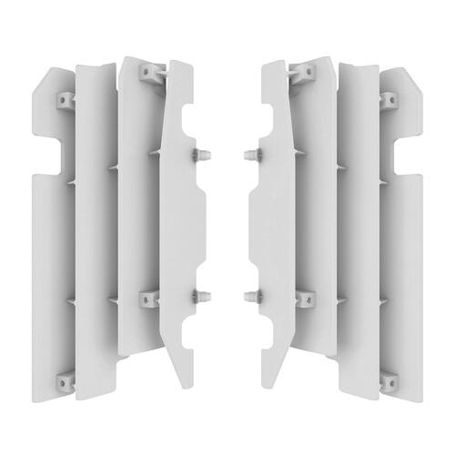 Honda CR125R 2000-2004 Polisport Radiator Louvres Fins Pair Grilles White