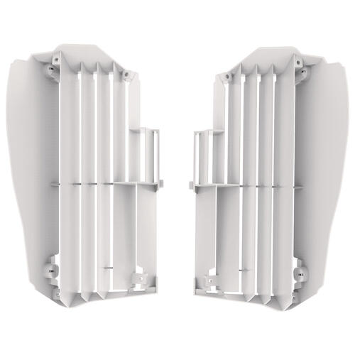 Yamaha YZ450FX 2020-2025 Polisport Radiator Louvres Fins Pair White