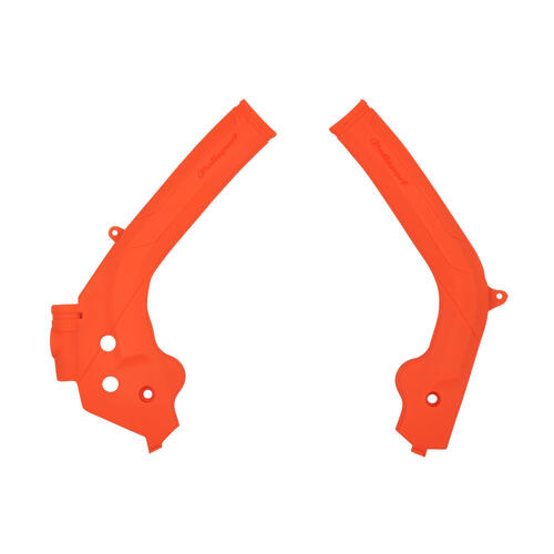 KTM 250 EXC-F 2017-2019 Polisport Frame Guards Protectors Orange