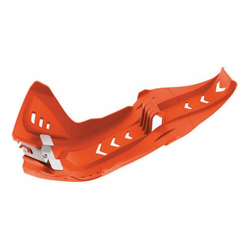 Husqvarna TC250 2014-2016 Polisport Fortress Skid Plate With Linkage Guard Orange