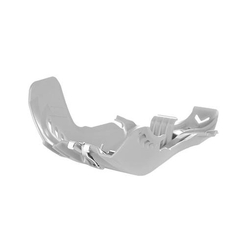 Husqvarna TE250 2017-2019 Polisport Fortress Skid Plate With Linkage Guard White