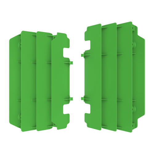 Kawasaki KX125 1997-2005 Polisport Radiator Louvres Fins Pair Green