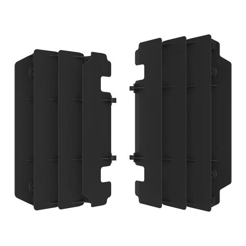 Kawasaki KX125 1997-2005 Polisport Radiator Louvres Fins Pair Black
