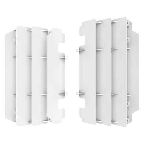 Kawasaki KX250 1997-2004 Polisport Radiator Louvres Fins Pair White