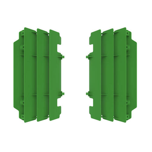 Kawasaki KX250 2005-2007 Polisport Radiator Louvres Fins Pair Green