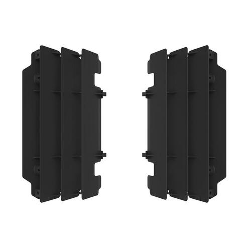 Kawasaki KX250 2005-2007 Polisport Radiator Louvres Fins Pair Black