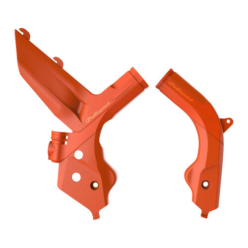 KTM 125 SX 2019-2022 Polisport Frame Guards Protectors Orange