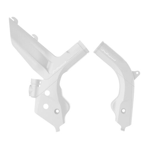 KTM 250 EXC-F 2019-2022 Polisport Frame Guards Protectors White
