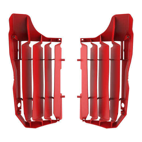 Honda CRF250R 2020-2021 Polisport Radiator Louvres Fins Pair Grilles Red Plastic