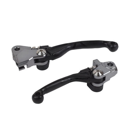 KTM 250 EXC-F 2014-2025 Polisport Folding Clutch & Brake Lever Set Black