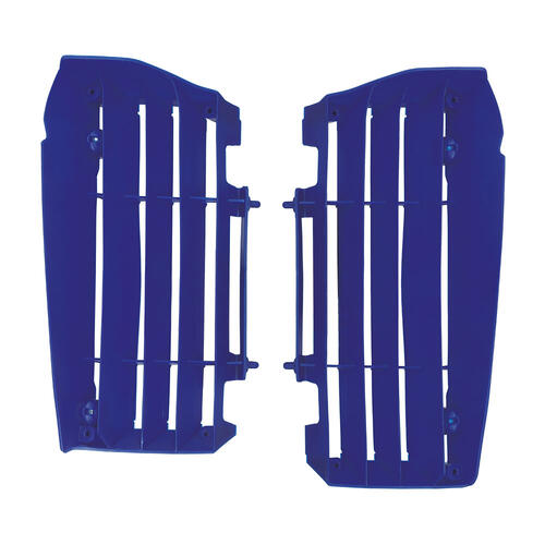 Yamaha YZ125 2022-2024 Polisport Radiator Louvres Fins Pair Grilles Blue Plastic