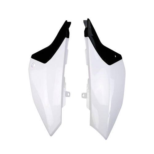 Yamaha YZ65 2019-2024 Polisport Sidecovers Pair Panels White