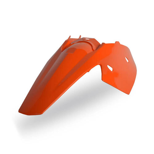 KTM 525 SX 2003-2006 Polisport Rear Fender Mudguard & Sidecover Combo Orange
