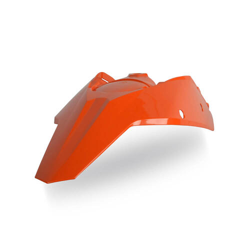 KTM 125 SX 2007-2010 Polisport Rear Fender Mudguard & Sidecover Combo Orange