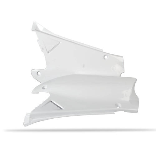 Honda CR250R 2000-2001 Polisport Sidecovers Pair Panels White