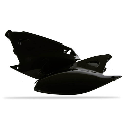 Kawasaki KX250 2003-2008 Polisport Sidecovers Pair Panels Black