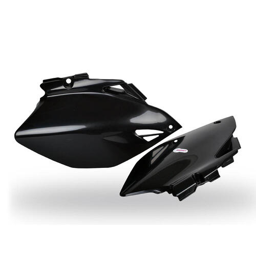 Yamaha YZ250F 2006-2009 Polisport Sidecovers Pair Panels Black