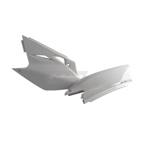 Kawasaki KX450F 2006-2008 Polisport Sidecovers Pair Panels White