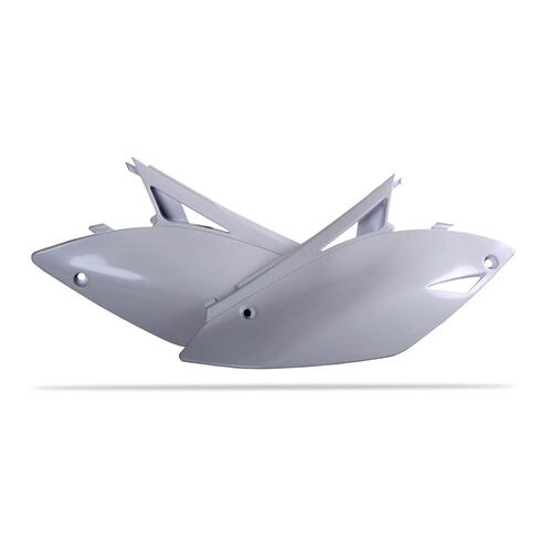 Kawasaki KX450F 2009-2011 Polisport Sidecovers Pair Panels White