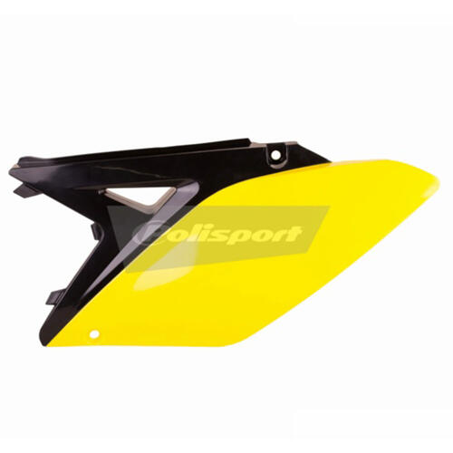 Suzuki RM-Z250 2010-2018 Polisport Sidecovers Pair Panels Black/Yellow