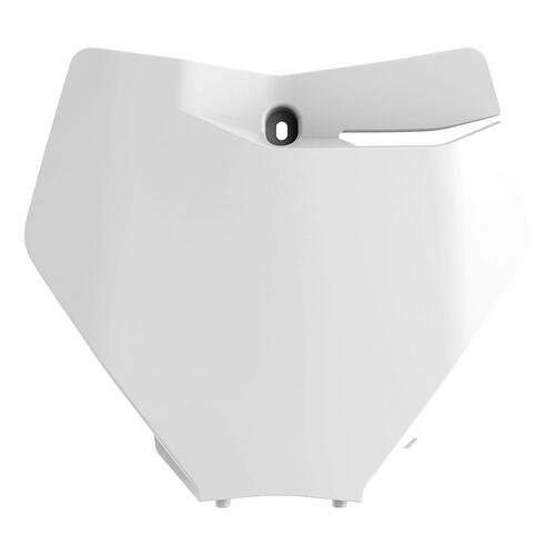 KTM 125 SX 2019-2022 Polisport Front Number Plate (2020 White)