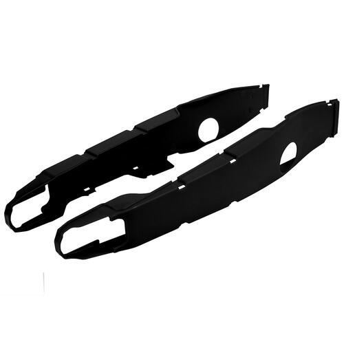 Yamaha YZ450F 2005-2008 Polisport Swingarm Protectors Pair Black Plastic