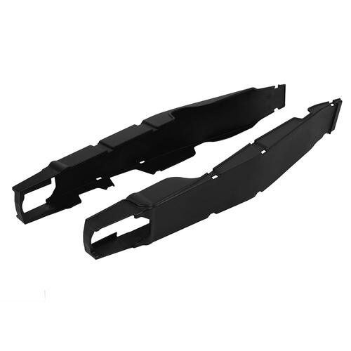 Honda CR250R 2004-2007 Polisport Swingarm Protectors Pair Black Plastic