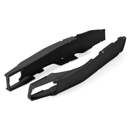 Kawasaki KX250F 2017 Polisport Swingarm Protectors Pair Black Plastic