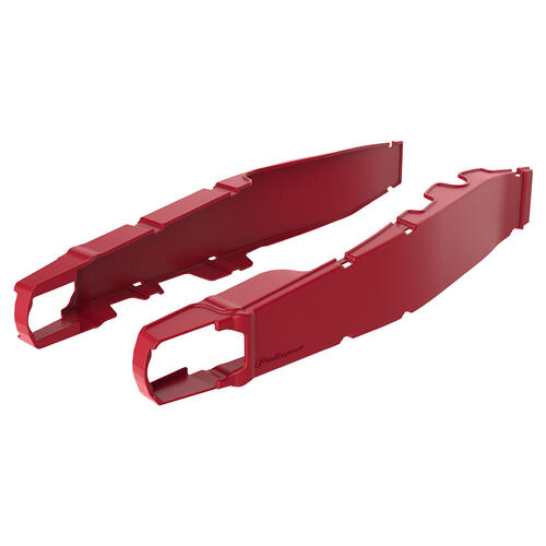 Honda CRF250R 2018-2019 Polisport Swingarm Protectors Pair Red Plastic