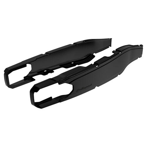 Gas-Gas XC300 2019-2020 Polisport Swingarm Protectors Pair Black Plastic