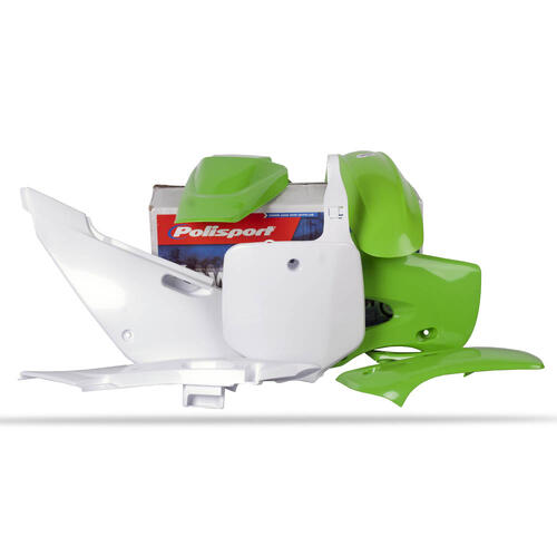 Kawasaki KLX110 2002-2009 Polisport Plastics Kit OEM Colours Inc Fenders & Shrouds