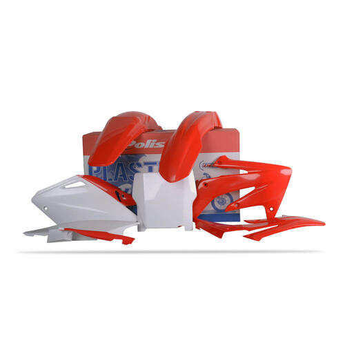 Honda CRF250R 2004-2005 Polisport Plastics Kit OEM Colours Inc Fenders & Shrouds