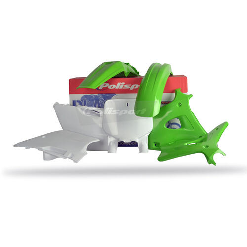 Kawasaki KX125 1996-1998 Polisport Plastics Kit OEM Colours Inc Fenders & Shrouds