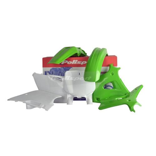 Kawasaki KX250 1997 OEM Polisport Plastics Kit Inc Fenders & Shrouds