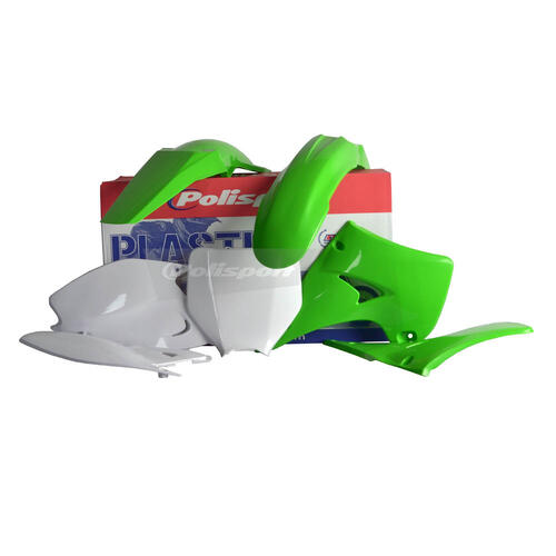 Kawasaki KX250 2003-2008 Polisport Plastics Kit OEM Colours Inc Fenders & Shrouds