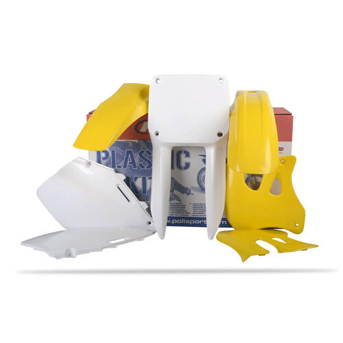 Suzuki RM250 1996-1998 Polisport Plastics Kit OEM Colours Inc Fenders & Shrouds