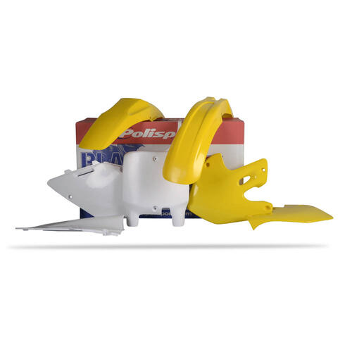 Suzuki RM125 1999-2000 Polisport Plastics Kit OEM Colours Inc Fenders & Shrouds