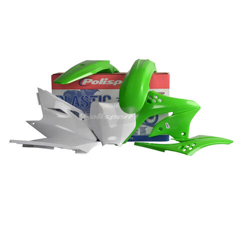 Kawasaki KX450F 2006-2008 Polisport Plastics Kit OEM Colours Inc Fenders & Shrouds