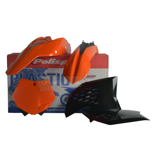 KTM 125 SX 2007-2010 Polisport Plastics Kit OEM Colours Inc Fenders & Shrouds