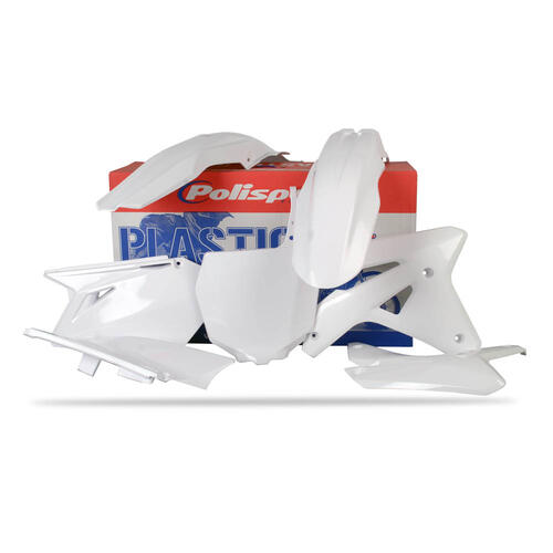 Suzuki RM-Z450 2007 Polisport Plastics Kit White Inc Fenders & Shrouds