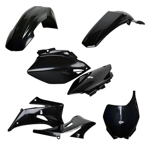 Yamaha YZ250F 2006-2009 Polisport Plastics Kit Black Inc Fenders & Shrouds