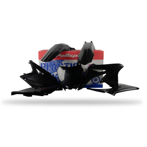 Suzuki RM-Z250 2010-2018 Polisport Plastics Kit Black Inc Fenders & Shrouds