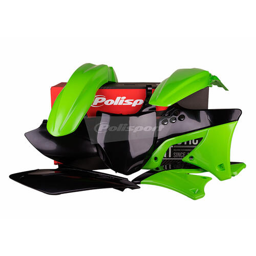 Kawasaki KX250F 2009-2012 Polisport Plastics Kit OEM Colours (2012)