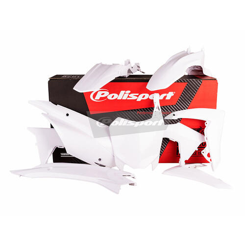 Honda CRF110F 2013-2018 Polisport Plastics Kit White Inc Fenders & Shrouds